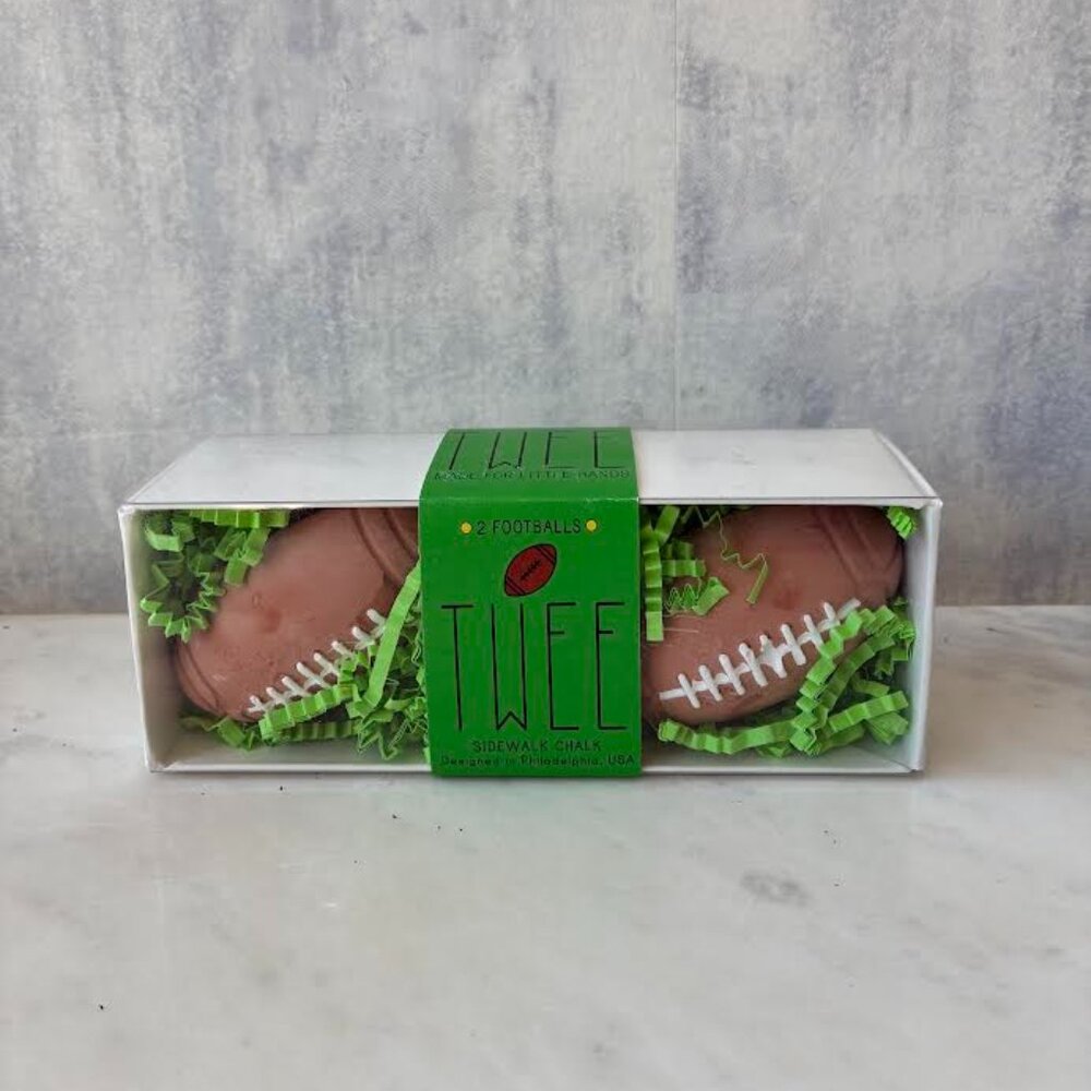 Twee- 2 Footballs | Twee Handmade Sidewalk Chalk- NWT